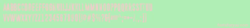 ParanoidOrange Font – Pink Fonts on Green Background