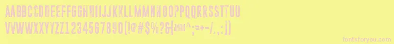 ParanoidOrange Font – Pink Fonts on Yellow Background