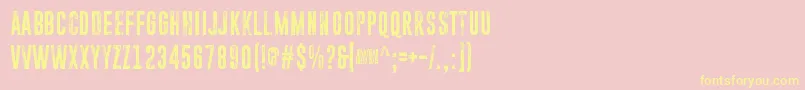 ParanoidOrange Font – Yellow Fonts on Pink Background