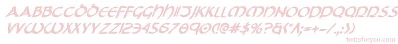 TristramBoldItalic Font – Pink Fonts on White Background