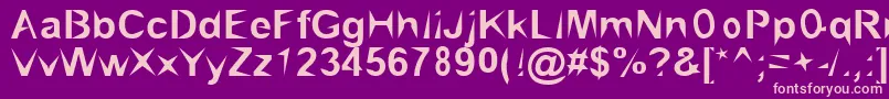 BrialPointed Font – Pink Fonts on Purple Background