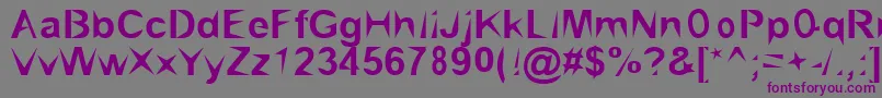 BrialPointed Font – Purple Fonts on Gray Background