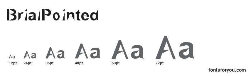 BrialPointed Font Sizes