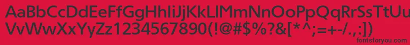 Tornadomediumc Font – Black Fonts on Red Background