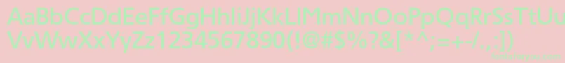 Tornadomediumc Font – Green Fonts on Pink Background