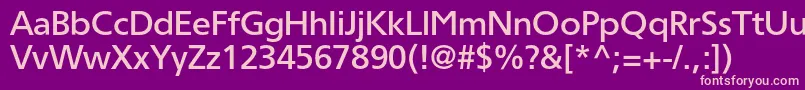 Tornadomediumc Font – Pink Fonts on Purple Background