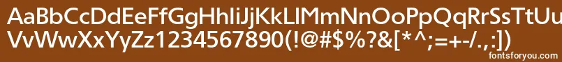 Tornadomediumc Font – White Fonts on Brown Background