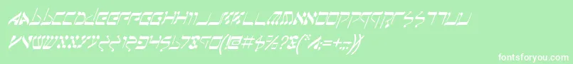 JerusalemItalic Font – White Fonts on Green Background