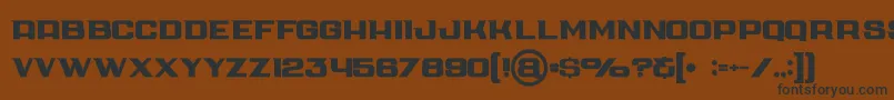 Cubebold Font – Black Fonts on Brown Background