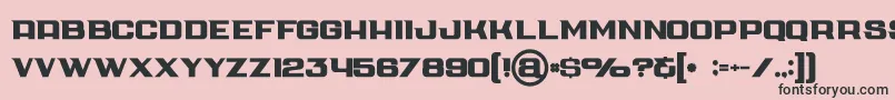 Cubebold Font – Black Fonts on Pink Background