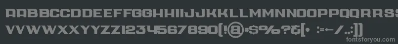 Cubebold Font – Gray Fonts on Black Background
