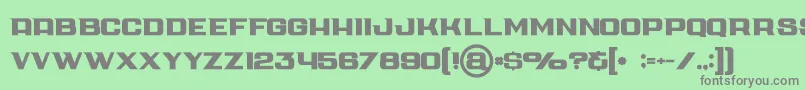 Cubebold Font – Gray Fonts on Green Background