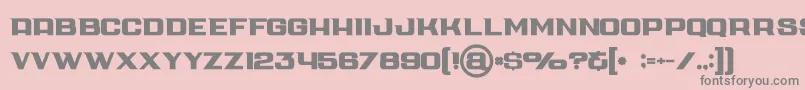 フォントCubebold – ピンクの背景に灰色の文字