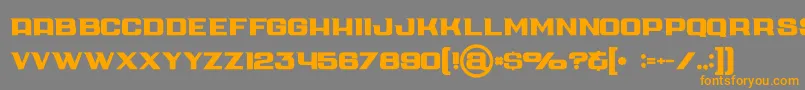 Cubebold-Schriftart – Orangefarbene Schriften auf grauem Hintergrund