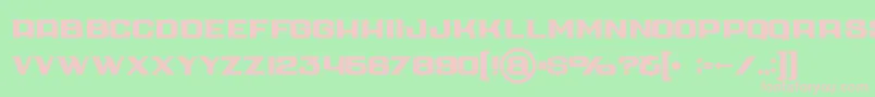 Cubebold Font – Pink Fonts on Green Background