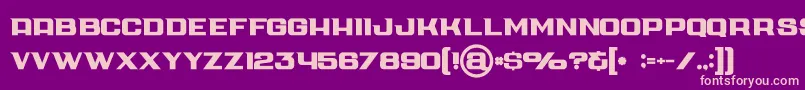 Cubebold Font – Pink Fonts on Purple Background