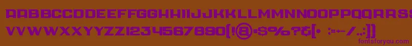 Cubebold Font – Purple Fonts on Brown Background