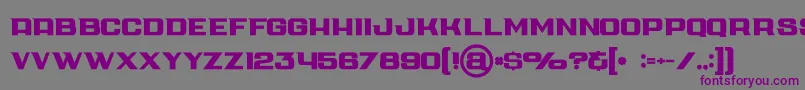Cubebold Font – Purple Fonts on Gray Background