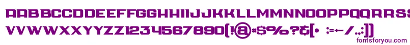 Cubebold Font – Purple Fonts on White Background