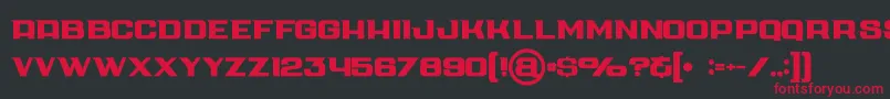 Cubebold Font – Red Fonts on Black Background