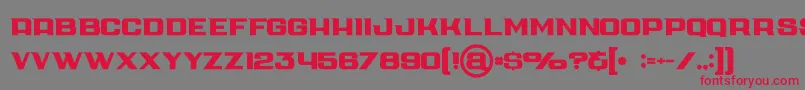Шрифт Cubebold – красные шрифты на сером фоне
