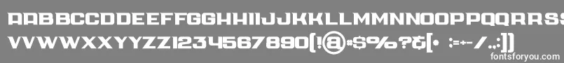 Cubebold Font – White Fonts on Gray Background