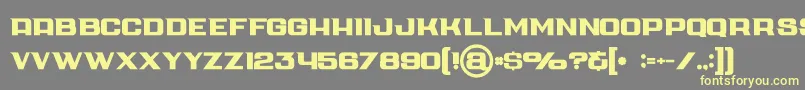 Cubebold-Schriftart – Gelbe Schriften auf grauem Hintergrund