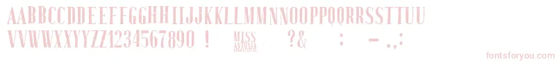 MissAntonia Font – Pink Fonts