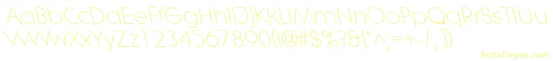 LitheleftylightRegular Font – Yellow Fonts