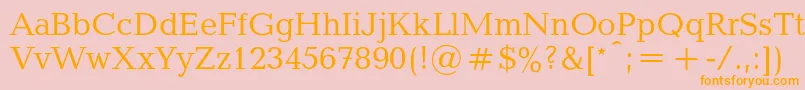 Balticac Font – Orange Fonts on Pink Background