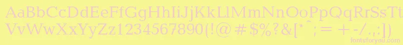 Balticac Font – Pink Fonts on Yellow Background