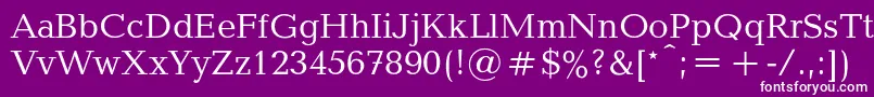 フォントBalticac – 紫の背景に白い文字