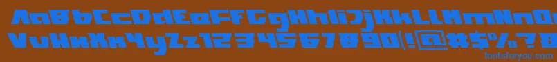 TransformationInverse Font – Blue Fonts on Brown Background