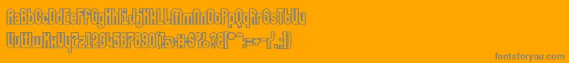 Makushkakontura Font – Gray Fonts on Orange Background