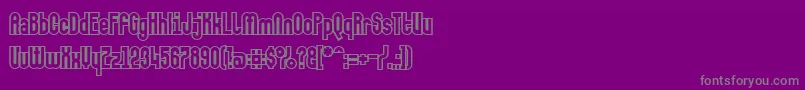 Makushkakontura Font – Gray Fonts on Purple Background