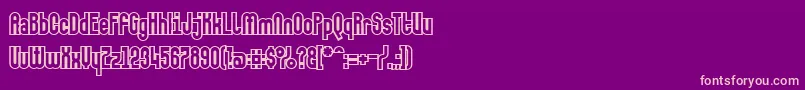 Makushkakontura Font – Pink Fonts on Purple Background