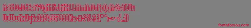 Makushkakontura Font – Red Fonts on Gray Background