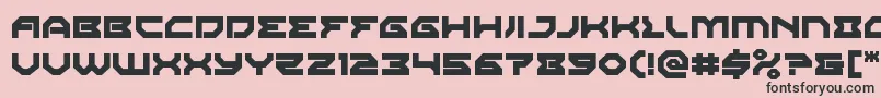 Xenodemon Font – Black Fonts on Pink Background