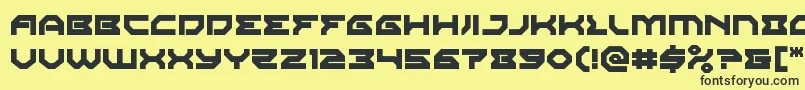 Xenodemon Font – Black Fonts on Yellow Background