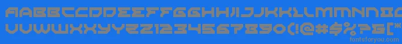 Xenodemon Font – Gray Fonts on Blue Background