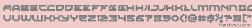 Police Xenodemon – polices grises sur fond rose