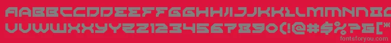 Xenodemon Font – Gray Fonts on Red Background
