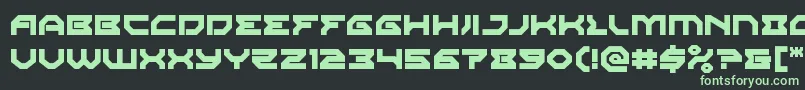 Xenodemon Font – Green Fonts on Black Background