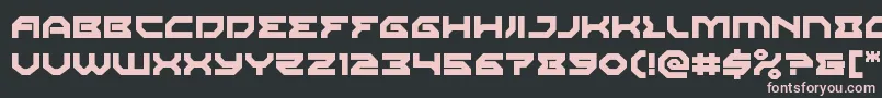 Xenodemon Font – Pink Fonts on Black Background