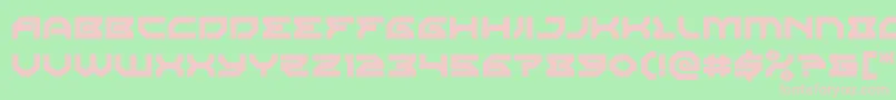 Xenodemon Font – Pink Fonts on Green Background