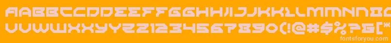 Шрифт Xenodemon – розовые шрифты на оранжевом фоне