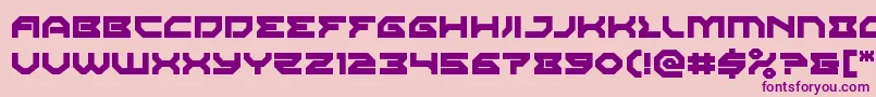 Xenodemon Font – Purple Fonts on Pink Background
