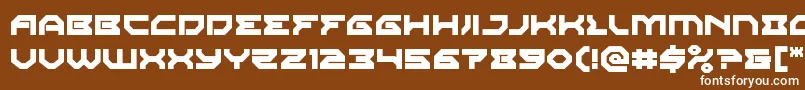 Xenodemon Font – White Fonts on Brown Background