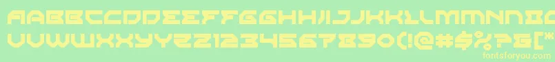 Police Xenodemon – polices jaunes sur fond vert
