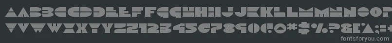 Czcionka Discoduckexpand – szare czcionki na czarnym tle